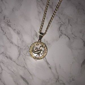 Scorpio Zodiac Necklace 18k Yellow Gold